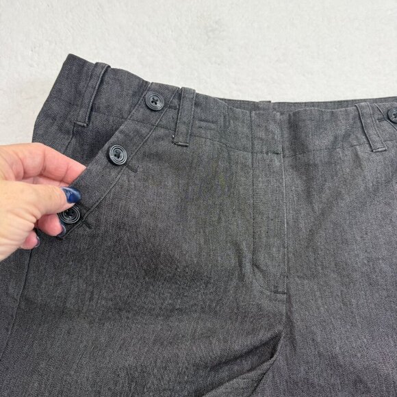 Sandro Sportswear Sailor Wide Leg Cropped Capri Pants Stretch Womens 14 Preppy - Picture 3 of 12